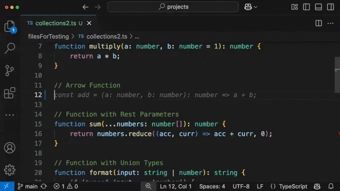 code completions